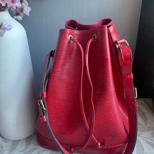 Louis Vuitton Red Epi Noe GM